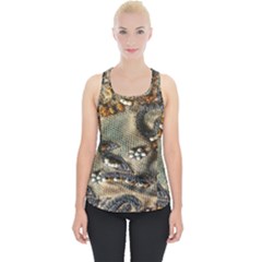 Texture Textile Beads Beading Piece Up Tank Top