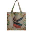 Egyptian Woman Wings Design Zipper Grocery Tote Bag View1