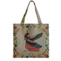 Egyptian Woman Wings Design Zipper Grocery Tote Bag View2