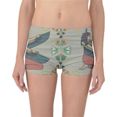 Egyptian Woman Wings Design Reversible Boyleg Bikini Bottoms by Celenk