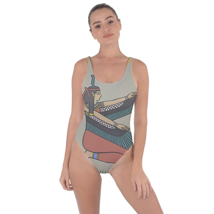 Egyptian Woman Wings Design Bring Sexy Back Swimsuit