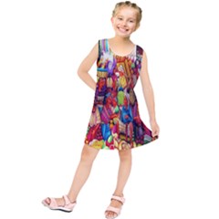 Guatemala Art Painting Naive Kids  Tunic Dress by Celenk