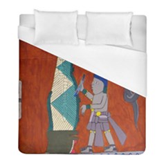 Mexico Puebla Mural Ethnic Aztec Duvet Cover (full/ Double Size) by Celenk