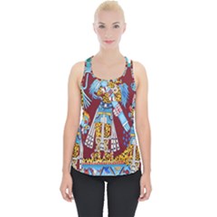 Mexico Puebla Mural Ethnic Aztec Piece Up Tank Top