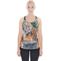 Animal Big Cat Safari Tiger Piece Up Tank Top