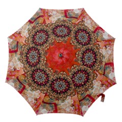 Mandala Art Design Pattern Ethnic Hook Handle Umbrellas (small) by Celenk