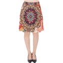 Mandala Art Design Pattern Ethnic Velvet High Waist Skirt View1