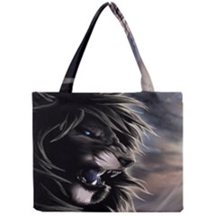 Angry Lion Digital Art Hd Mini Tote Bag by Celenk