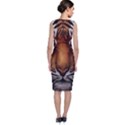 The Tiger Face Sleeveless Velvet Midi Dress View2