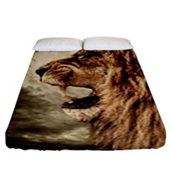 Roaring Lion Fitted Sheet (king Size) by Celenk