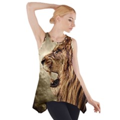 Roaring Lion Side Drop Tank Tunic by Celenk