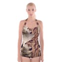 Roaring Lion Boyleg Halter Swimsuit  View1