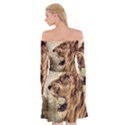 Roaring Lion Off Shoulder Skater Dress View2