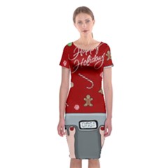 Hilarious Holidays  Classic Short Sleeve Midi Dress by Valentinaart