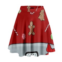 Hilarious Holidays  High Waist Skirt by Valentinaart