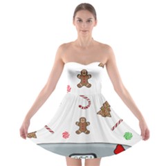 Hilarious Holidays  Strapless Bra Top Dress by Valentinaart