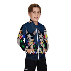 Meowy Christmas Wind Breaker (kids) by Valentinaart