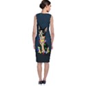 Meowy Christmas Classic Sleeveless Midi Dress View2