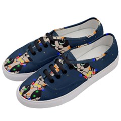 Meowy Christmas Women s Classic Low Top Sneakers by Valentinaart