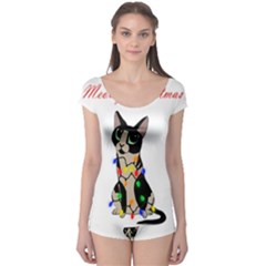 Meowy Christmas Boyleg Leotard  by Valentinaart