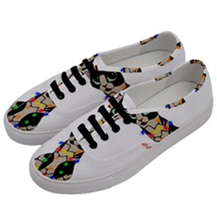 Meowy Christmas Men s Classic Low Top Sneakers by Valentinaart