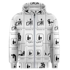 Holidays Men s Zipper Hoodie by Valentinaart