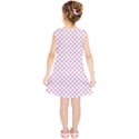 Small Christmas Red Polka Dot Hearts On Snow White Kids  Tunic Dress View2