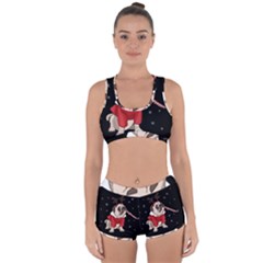 Pug Xmas Racerback Boyleg Bikini Set by Valentinaart