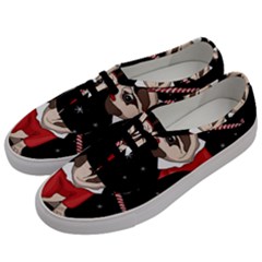 Pug Xmas Men s Classic Low Top Sneakers by Valentinaart