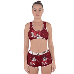 Pug Xmas Racerback Boyleg Bikini Set by Valentinaart