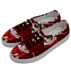 Pug Xmas Men s Classic Low Top Sneakers by Valentinaart