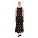 Gold Scales Of Justice on Black Repeat Pattern All Over Print  Sleeveless Maxi Dress View2