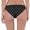 Gold Scales Of Justice on Black Repeat Pattern All Over Print  Reversible Hipster Bikini Bottoms View4