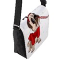 Pug Xmas Flap Messenger Bag (S) View2