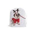 Pug Xmas Drawstring Pouches (Medium)  View1