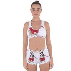 Pug Xmas Racerback Boyleg Bikini Set by Valentinaart