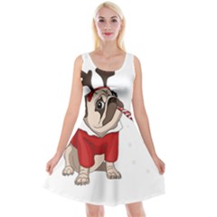 Pug Xmas Reversible Velvet Sleeveless Dress