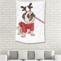 Pug Xmas Small Tapestry View2