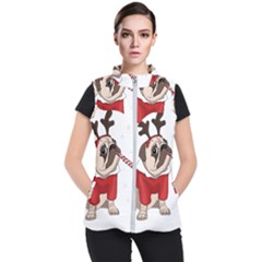 Pug Xmas Women s Puffer Vest by Valentinaart