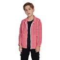 Small Snow White and Christmas Red Gingham Check Plaid Wind Breaker (Kids) View2