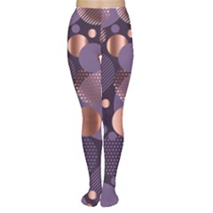 Random Polka Dots, Fun, Colorful, Pattern,xmas,happy,joy,modern,trendy,beautiful,pink,purple,metallic,glam, Women s Tights by NouveauDesign