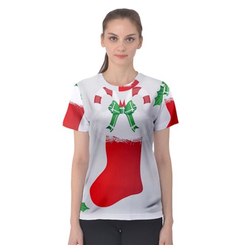 Christmas Stocking Women s Sport Mesh Tee by christmastore