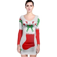 Christmas Stocking Long Sleeve Bodycon Dress by christmastore