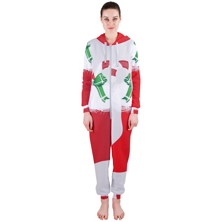 Christmas Stocking Hooded Jumpsuit (Ladies) 