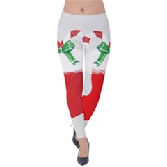 Christmas Stocking Velvet Leggings