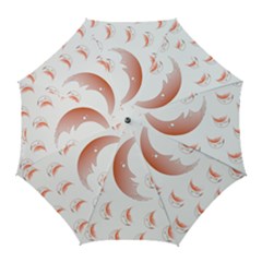 Moon Moonface Pattern Outlines Golf Umbrellas by Celenk