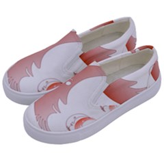 Moon Moonface Pattern Outlines Kids  Canvas Slip Ons