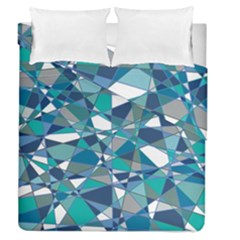 Abstract Background Blue Teal Duvet Cover Double Side (queen Size) by Celenk