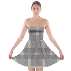 Gray Designs Transparency Square Strapless Bra Top Dress