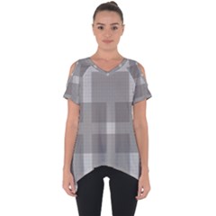 Gray Designs Transparency Square Cut Out Side Drop Tee